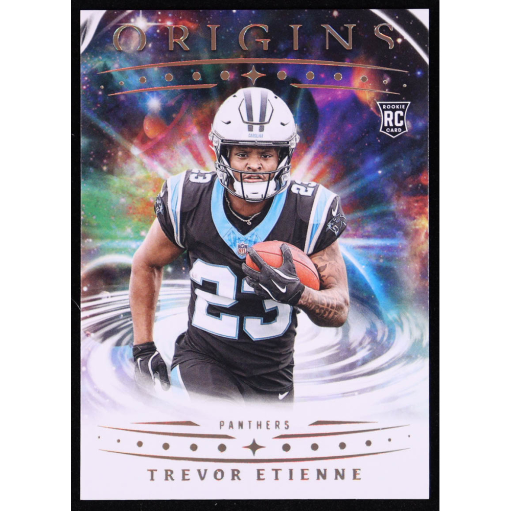 Trevor Etienne 2025 Panini Origins #111 RC at PristineAuction.com