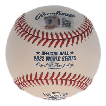 Kyle Tucker Signed 2022 World Series Baseball (Beckett) at PristineAuction.com Kyle Tucker Signed 2022 World Series Baseball (Beckett) at PristineAuction.com