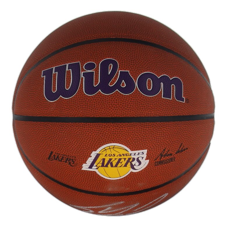 Shaquille O'Neal Signed Lakers Logo NBA Basketball (Authentic Ink) at PristineAuction.com Shaquille O'Neal Signed Lakers Logo NBA Basketball (Authentic Ink) at PristineAuction.com
