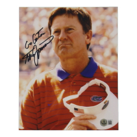 Steve Spurrier Signed Florida Gators 8x10 Photo Inscribed "Go Gators" (Beckett) at PristineAuction.com
