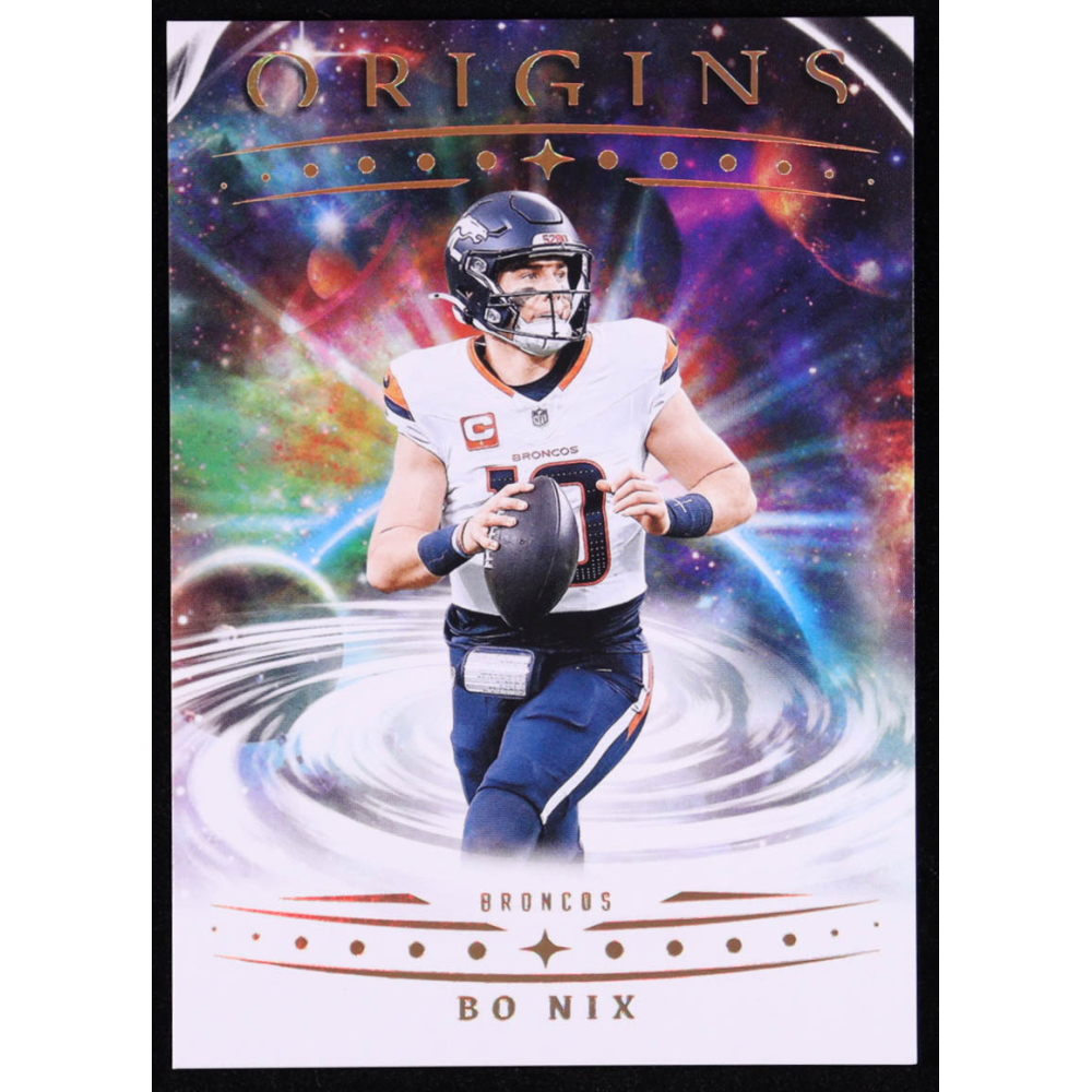 Bo Nix 2025 Panini Origins #48 at PristineAuction.com