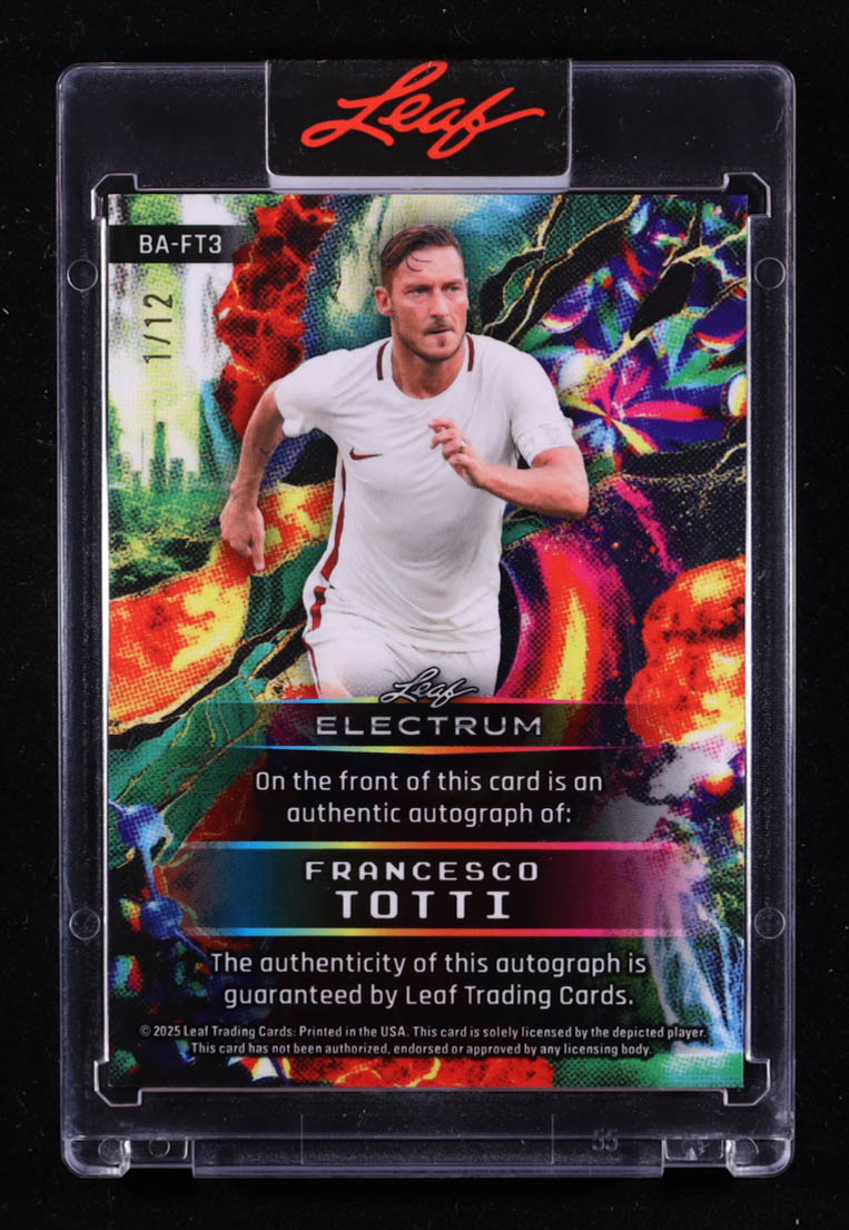 Francesco Totti 2025 Leaf Electrum Auto #BA-FT3 #1/12 at PristineAuction.com Francesco Totti 2025 Leaf Electrum Auto #BA-FT3 #1/12 at PristineAuction.com