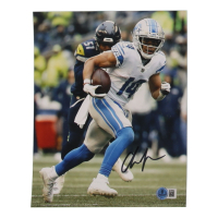Amon-Ra St. Brown Signed Lions 8x10 Photo (Beckett) at PristineAuction.com