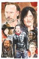 "The Walking Dead" 13x19 Lithograph by Tony Santiago (PA) at PristineAuction.com