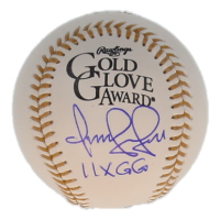 Omar Vizquel Signed Gold Glove Award Baseball Inscribed "11x GG" (JSA) at PristineAuction.com