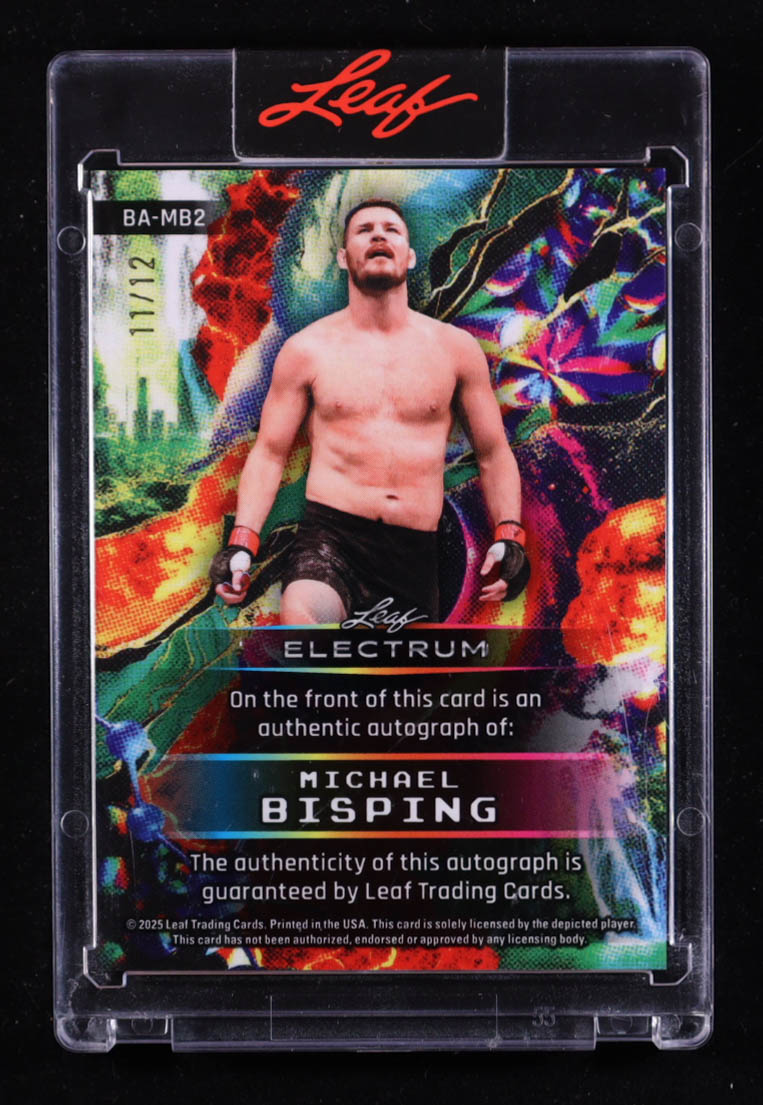 Michael Bisping 2025 Leaf Electrum Auto #BA-MB2 #11/12 at PristineAuction.com Michael Bisping 2025 Leaf Electrum Auto #BA-MB2 #11/12 at PristineAuction.com