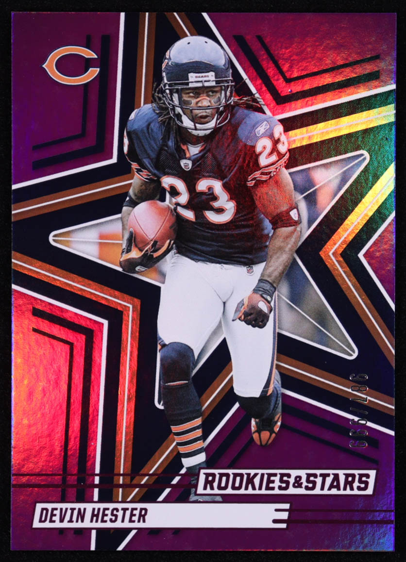Devin Hester 2025 Panini Rookies & Stars Purple #66 #987/999 at PristineAuction.com Devin Hester 2025 Panini Rookies & Stars Purple #66 #987/999 at PristineAuction.com