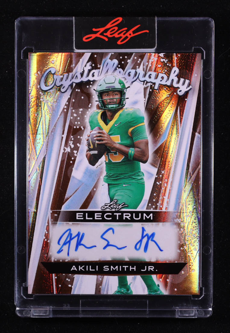 Akili Smith Jr. 2025 Leaf Electrum Crystallography Auto #C-ASJ RC #5/12 at PristineAuction.com Akili Smith Jr. 2025 Leaf Electrum Crystallography Auto #C-ASJ RC #5/12 at PristineAuction.com