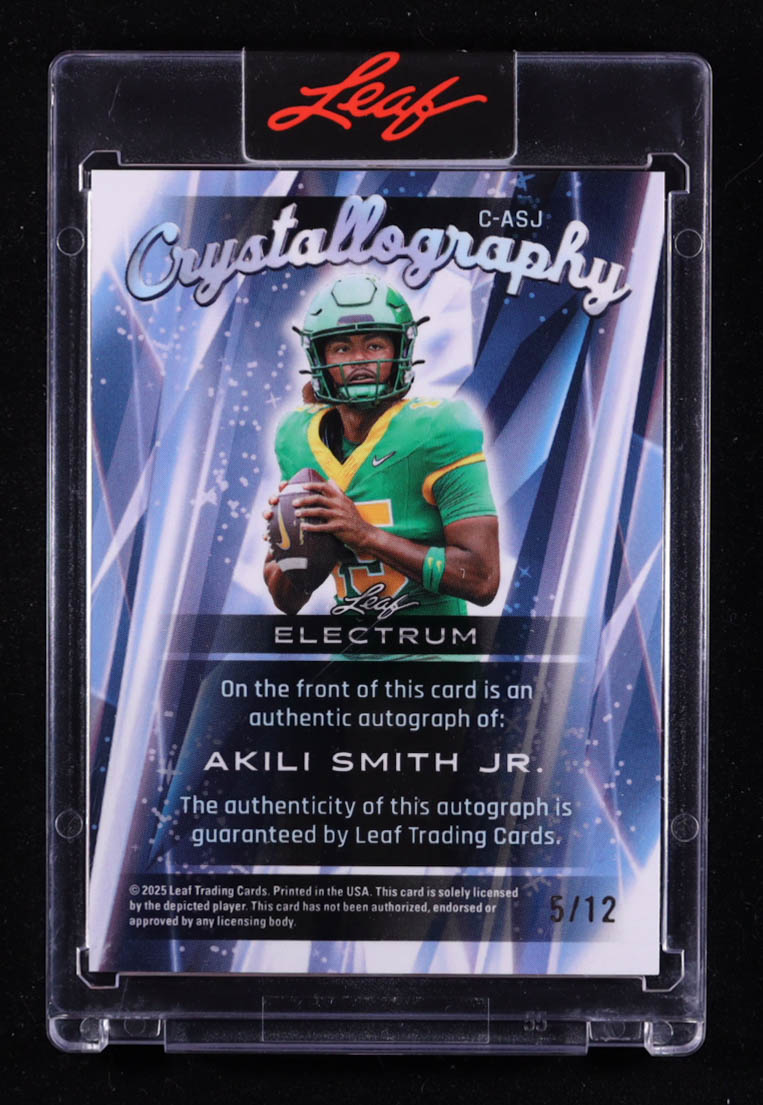 Akili Smith Jr. 2025 Leaf Electrum Crystallography Auto #C-ASJ RC #5/12 at PristineAuction.com Akili Smith Jr. 2025 Leaf Electrum Crystallography Auto #C-ASJ RC #5/12 at PristineAuction.com