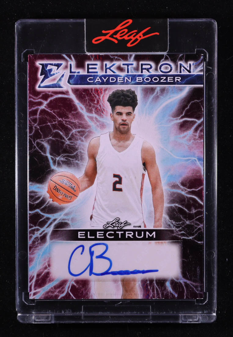 Cayden Boozer 2025 Leaf Electrum Elektron Auto #E-CB3 RC #2/4 at PristineAuction.com Cayden Boozer 2025 Leaf Electrum Elektron Auto #E-CB3 RC #2/4 at PristineAuction.com