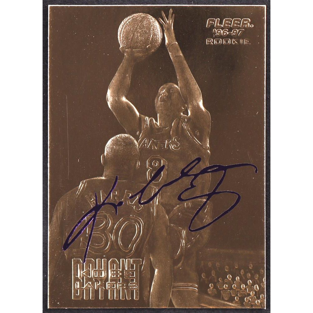 Kobe Bryant 1996-97 Fleer Purple Signature 23Kt Gold RC at PristineAuction.com