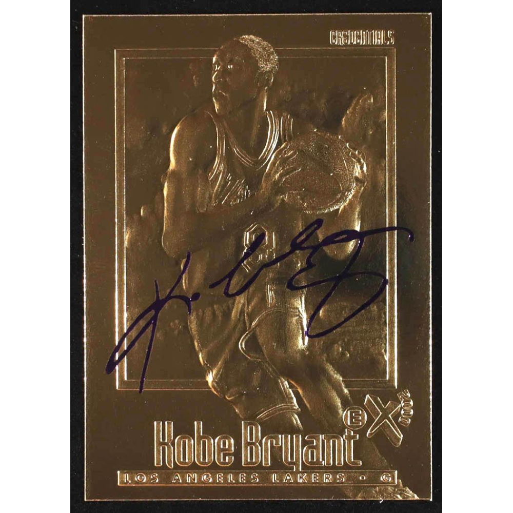 Kobe Bryant 1996-97 Fleer 23KT Gold Card Purple Signature #NNO RC at PristineAuction.com