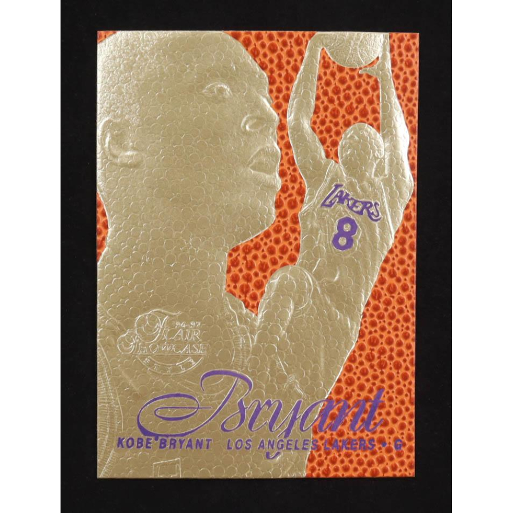 Kobe Bryant 1996-97 Flair Showcase Feel the Game Purple 23KT Gold RC at PristineAuction.com