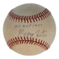 George Foster Signed ONL Baseball Inscribed "NL MVP 1977" (JSA) at PristineAuction.com