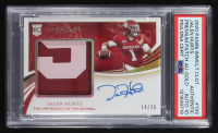 Jalen Hurts 2020 Immaculate Collection Collegiate Premium Patches Rookie Autographs Gold #133 #14/25 RC (PSA Encapsulated) at PristineAuction.com