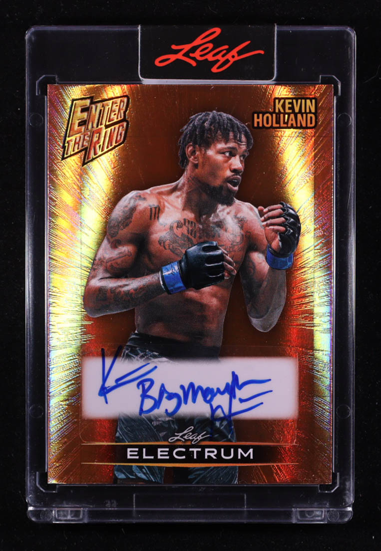 Kevin Holland 2025 Leaf Electrum Enter The Ring Auto #ER-KH2 #6/12 at PristineAuction.com Kevin Holland 2025 Leaf Electrum Enter The Ring Auto #ER-KH2 #6/12 at PristineAuction.com