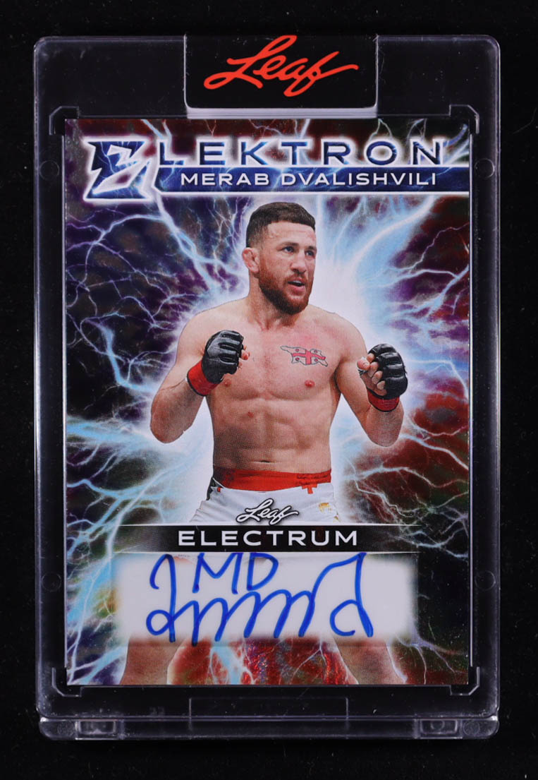 Merab Dvalishvili 2025 Leaf Electrum Elektron Auto #E-MD1 #4/8 at PristineAuction.com Merab Dvalishvili 2025 Leaf Electrum Elektron Auto #E-MD1 #4/8 at PristineAuction.com