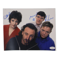 "New Order" 8x10 Photo Band-Signed by (4) with Gillian Gilbert, Peter Hook, Bernard Sumner & Stephen Morris (JSA) at PristineAuction.com
