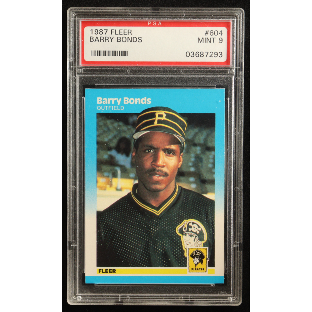 Barry Bonds 1987 Fleer #604 RC (PSA 9) at PristineAuction.com