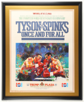 Mike Tyson Signed "Tyson vs. Spinks at Trump Plaza 1988" Custom Framed Photo Display (Tyson) at PristineAuction.com