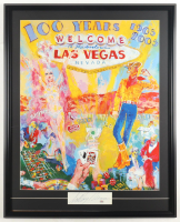 Leroy Neiman Signed Cut Display with Neiman "Las Vegas" Custom Framed Art Print (PSA) at PristineAuction.com