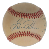 Gorman Thomas Signed OAL Baseball Inscribed "79-82 HR Champ" (JSA) at PristineAuction.com