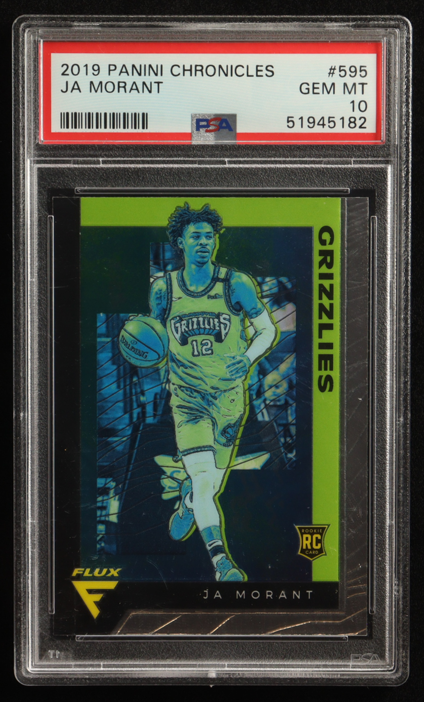 Ja Morant 2019-20 Panini Chronicles #595 Flux RC (PSA 10) at PristineAuction.com Ja Morant 2019-20 Panini Chronicles #595 Flux RC (PSA 10) at PristineAuction.com