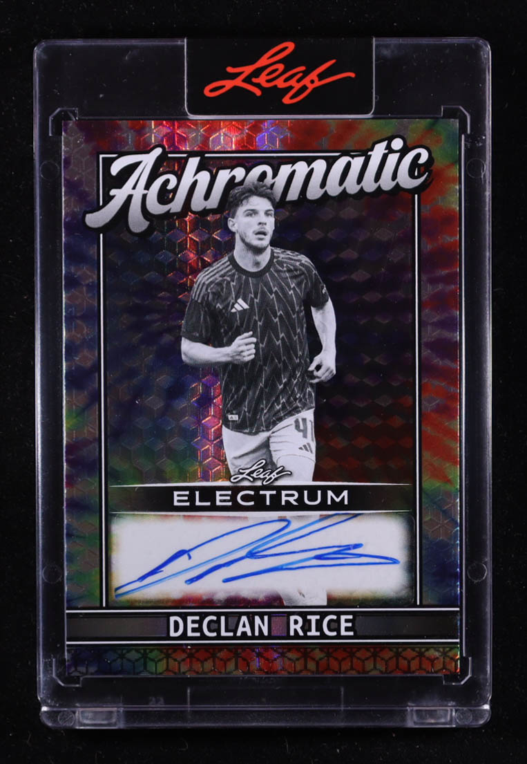 Declan Rice 2025 Leaf Electrum Achromatic Auto #A-DR2 #6/8 at PristineAuction.com Declan Rice 2025 Leaf Electrum Achromatic Auto #A-DR2 #6/8 at PristineAuction.com
