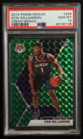 Zion Williamson 2019-20 Panini Mosaic Mosaic Green #209 RC (PSA 10) at PristineAuction.com