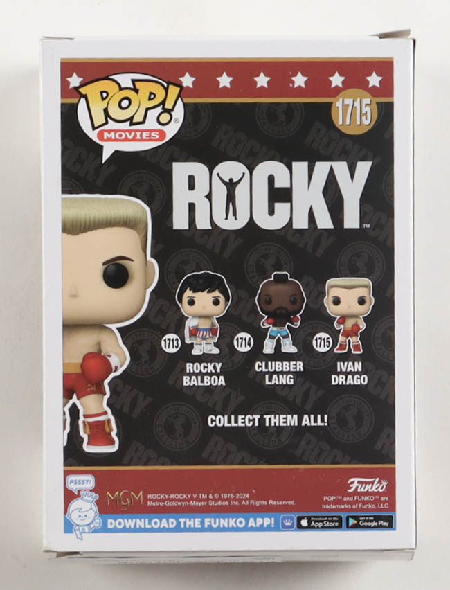 Dolph Lundgren Signed "Rocky" #1715 Ivan Drago Funko Pop! Vinyl Figure (PSA) at PristineAuction.com Dolph Lundgren Signed "Rocky" #1715 Ivan Drago Funko Pop! Vinyl Figure (PSA) at PristineAuction.com