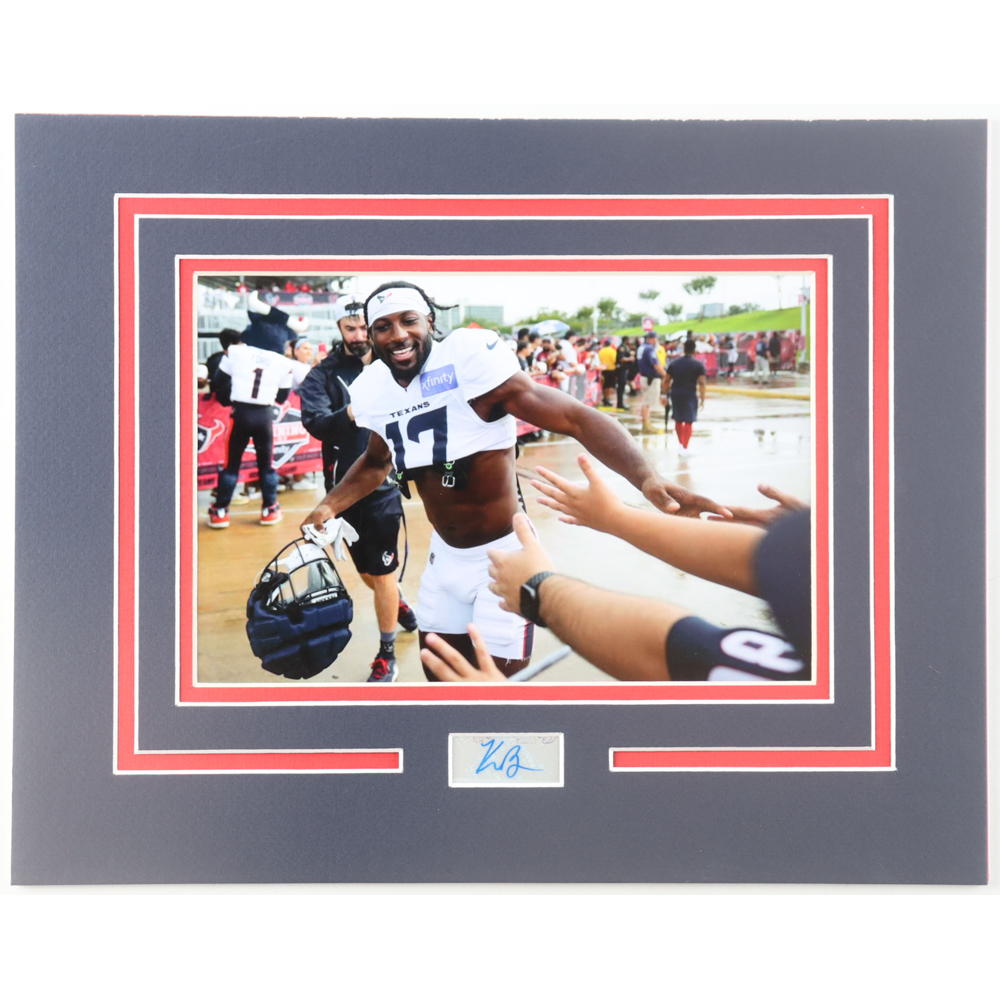 Kris Boyd Signed Texans Custom Matted Cut Display (ACOA) at PristineAuction.com