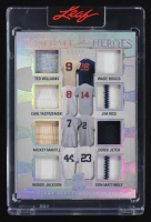 2025 Leaf Spectacular Baseball Heroes Silver #BH6 #11/15 Ted Williams / Wade Boggs / Carl Yastrzemski / Jim Rice / Mickey Mantle / Derek Jeter / Reggie Jackson / Don Mattingly at PristineAuction.com