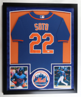 Juan Soto Signed Custom Framed Authentic Jersey Display with Photos (JSA) at PristineAuction.com