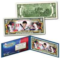 Shoehi Ohtani Angels Genuine Legal Tender Colorized U.S. $2.00 Two Dollar Bill Commemorative Edition Bank Note in Presentation Folder at PristineAuction.com