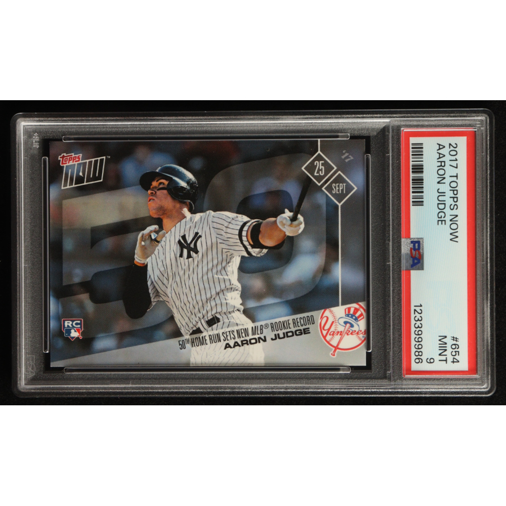 Aaron Judge 2017 Topps Now #654 RC (PSA 9) at PristineAuction.com