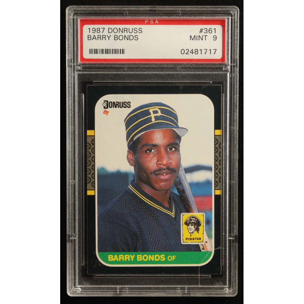 Barry Bonds 1987 Donruss #361 RC (PSA 9) at PristineAuction.com