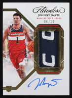 Johnny Davis 2022-23 Panini Flawless Vertical Patch Autographs Gold #4 #06/10 RC at PristineAuction.com