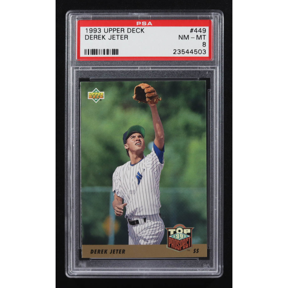 Derek Jeter 1993 Upper Deck #449 RC (PSA 8) at PristineAuction.com