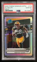 AJ Dillon 2020 Panini Donruss Optic Holo #174 RC (PSA 10) at PristineAuction.com