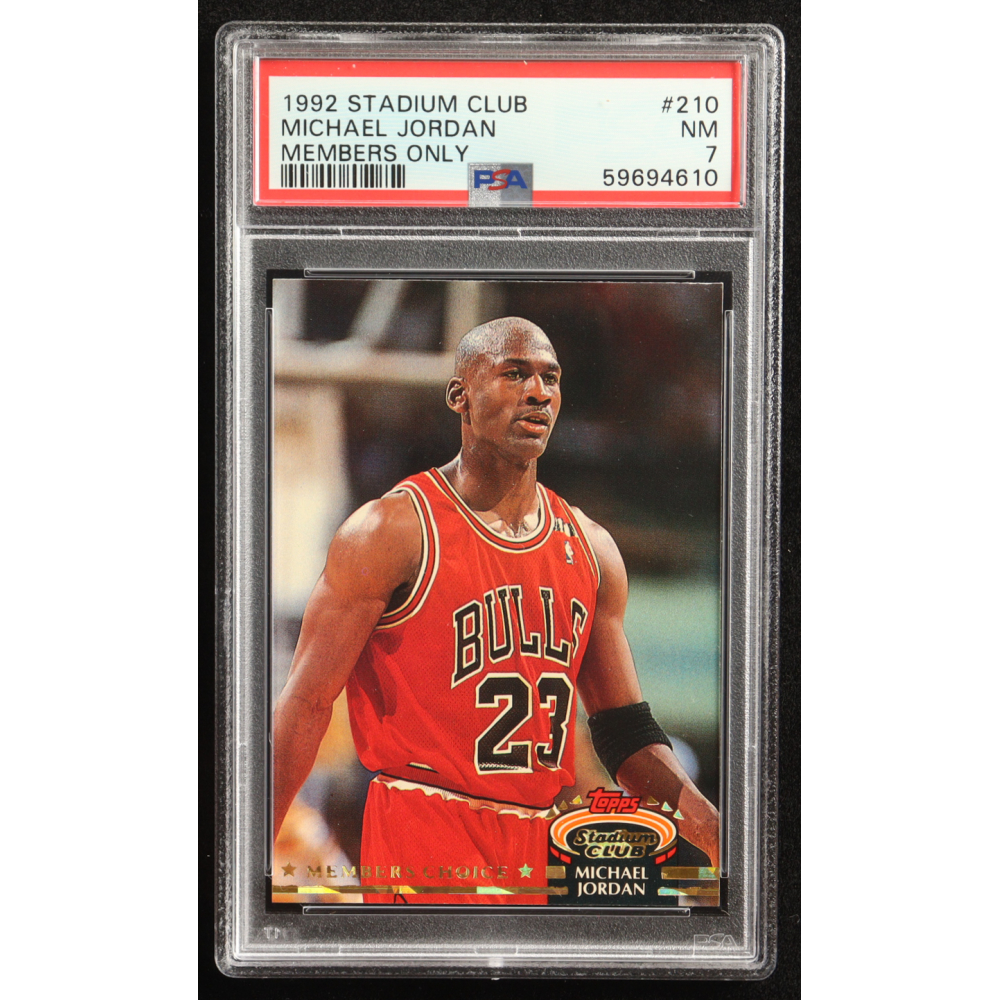 Michael Jordan  1992-93 Stadium Club #210 MC (PSA 7) at PristineAuction.com