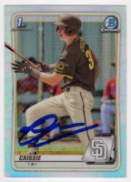 Owen Caissie Signed 2020 Bowman Chrome Draft Refractor #BD-49 RC (Schwartz) at PristineAuction.com