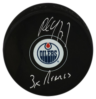 Paul Coffey Signed Oilers Logo Hockey Puck Inscribed "3x Norris" (Schwartz) at PristineAuction.com
