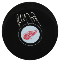 Paul Coffey Signed Red Wings Logo Hockey Puck (Schwartz) at PristineAuction.com