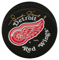 Gordie Howe Signed Red Wings Logo Hockey Puck (JSA) at PristineAuction.com