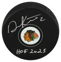 Duncan Keith Signed Blackhawks Logo Hockey Puck Inscribed "HOF 2025" (Schwartz) at PristineAuction.com