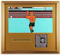 Mike Tyson Signed Custom Framed 1987 "Nintendo: Punch Out" Display with "Nintendo: Punch Out" Cartridge (Tyson & PSA) at PristineAuction.com