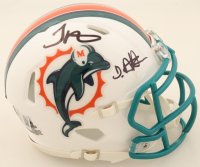 Tyreek Hill & De'von Achane Signed Dolphins Speed Mini Helmet (Beckett) at PristineAuction.com