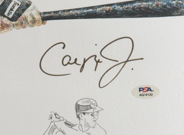 Cal Ripken Jr. Signed LE "2131" Custom Framed Art Print Display #9/1000 (PSA) at PristineAuction.com Cal Ripken Jr. Signed LE "2131" Custom Framed Art Print Display #9/1000 (PSA) at PristineAuction.com