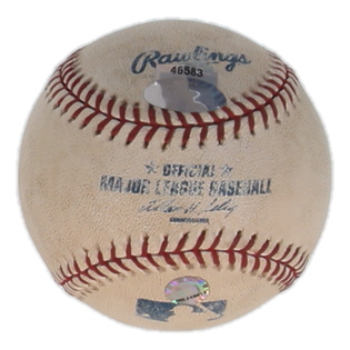 Derek Jeter Signed OML Game-Used Baseball Inscribed "6-1 HR 2RBI" (Steiner & MLB) at PristineAuction.com Derek Jeter Signed OML Game-Used Baseball Inscribed "6-1 HR 2RBI" (Steiner & MLB) at PristineAuction.com