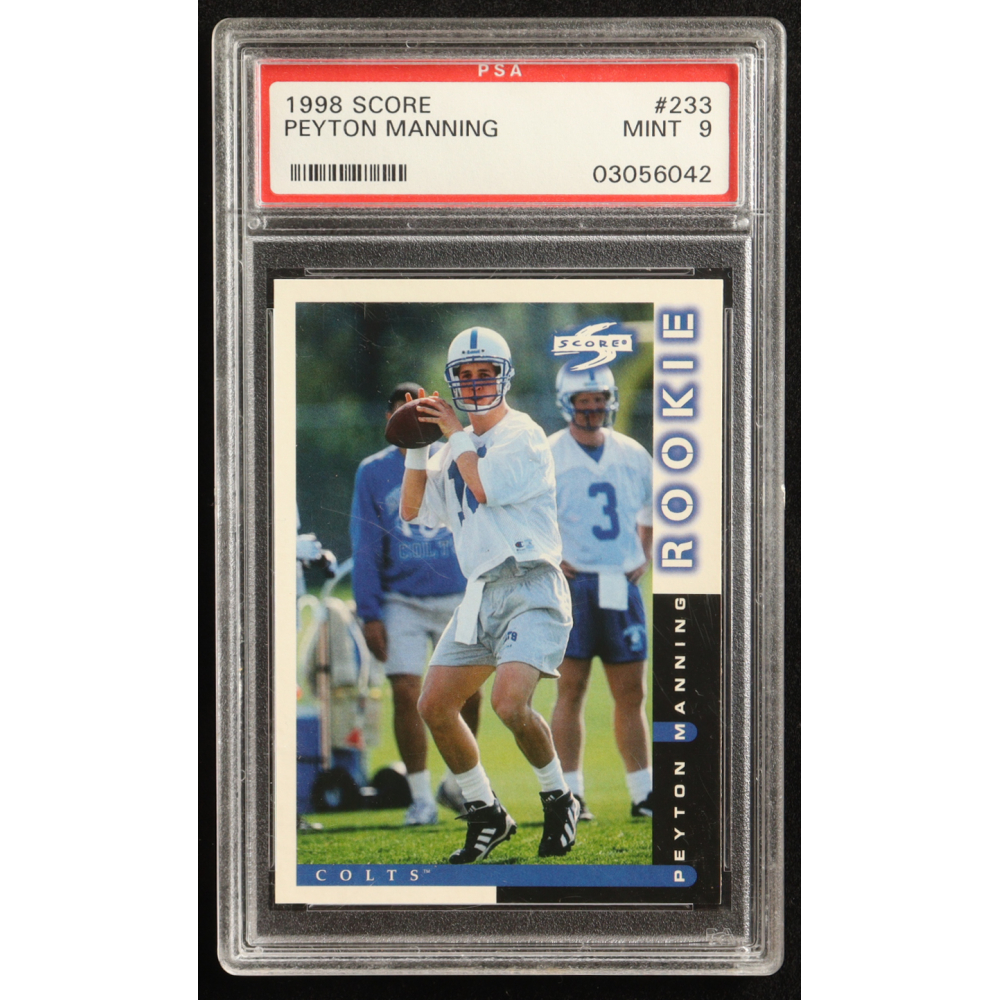 Peyton Manning 1998 Score #233 RC (PSA 9) at PristineAuction.com
